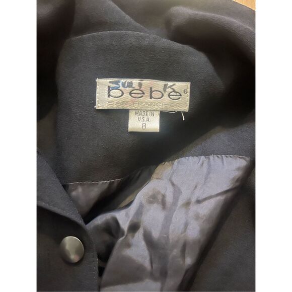 Vintage Bebe 90’s Button Up Dress Y2K Business Goth Women’s Size 8 - Picture 10 of 10